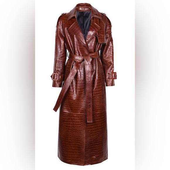 BONSAI by Ash leather Croc coat - Picture 1 of 3